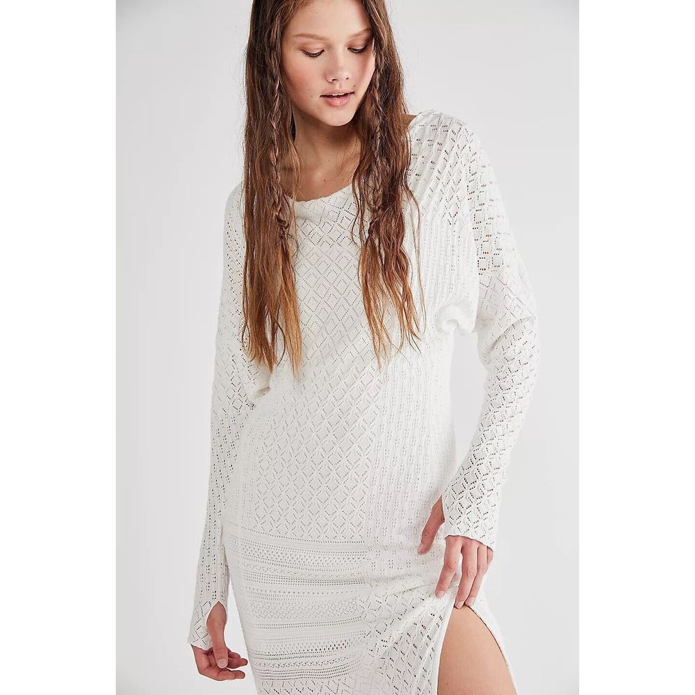 Free People Kiki Midi Dress Size M . $298 A34